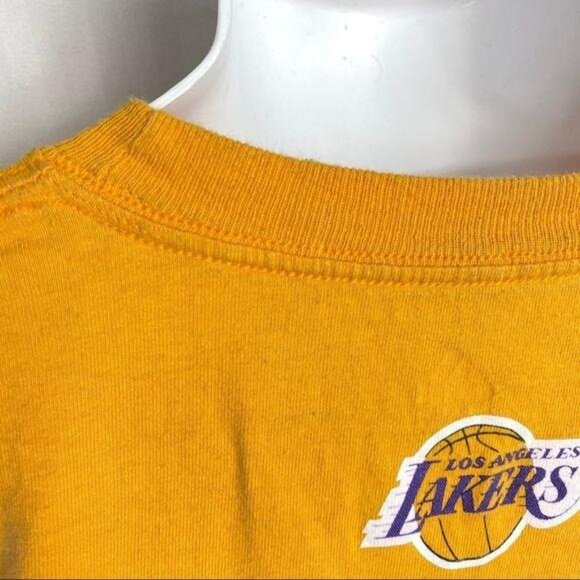 Los Angeles Lakers 2009 NBA Champions Adidas Gold Graphic T-Shirt W/ Signatures - Picture 6 of 8